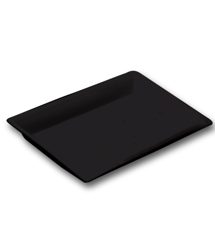 Rectangular Black Ceramic Platter 21"L x 13"W